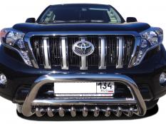 Защита переднего бампера на Toyota Land Cruiser Prado 150 фото 3