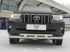 Защита переднего бампера на Toyota Land Cruiser Prado 150 фото 14