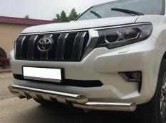 Защита переднего бампера на Toyota Land Cruiser Prado 150 фото 4