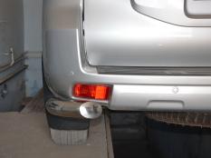 Защита заднего бампера на Toyota Land Cruiser Prado 150 фото 3
