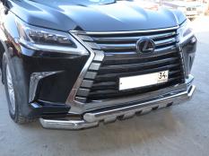 Защита переднего бампера на Lexus LX570-LX450D фото 5