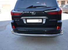 Защита заднего бампера на Lexus LX570-LX450D фото 5