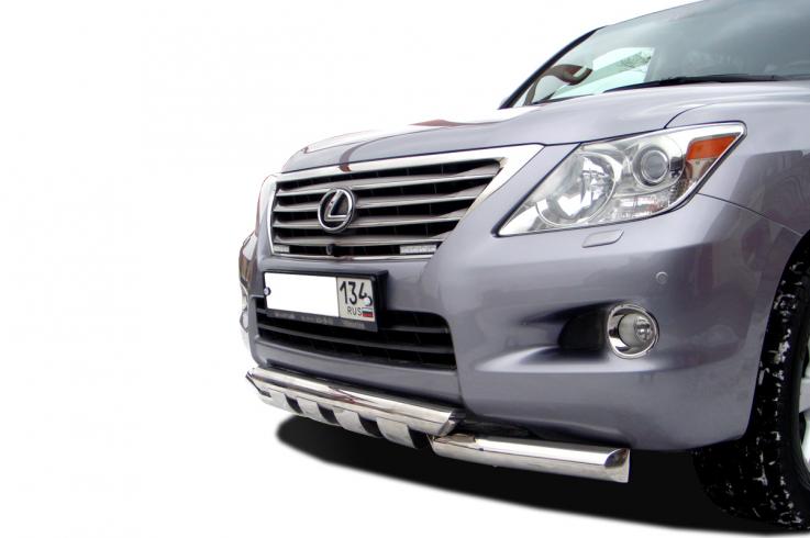 Защита переднего бампера на Lexus LX570-LX450D фото 1
