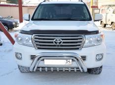 Защита переднего бампера на Toyota Land Cruiser 200 фото 3