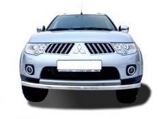 Защита переднего бампера на Mitsubishi Pajero Sport фото 3