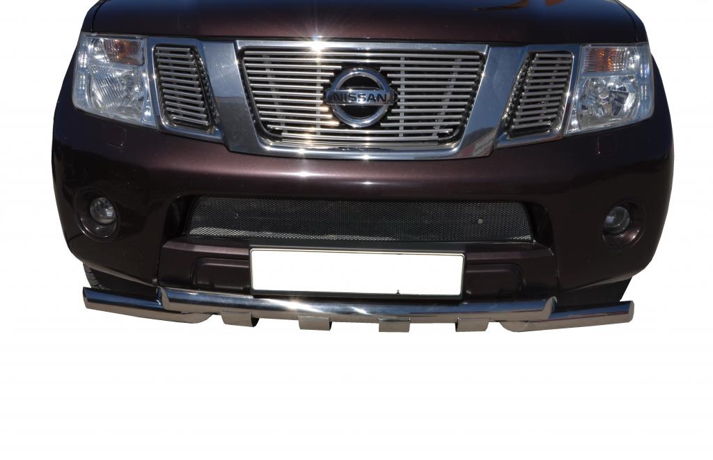 Защита переднего бампера на Nissan Pathfinder фото 115