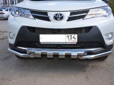 Защита переднего бампера на Toyota RAV4 фото 7