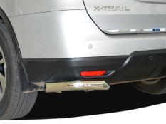Защита заднего бампера на Nissan X-Trail фото 3