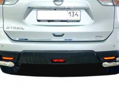Защита заднего бампера на Nissan X-Trail фото 6
