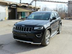 Защита переднего бампера на Jeep Grand Cherokee фото 8