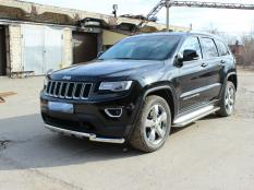 Защита переднего бампера на Jeep Grand Cherokee фото 9