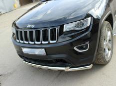Защита переднего бампера на Jeep Grand Cherokee фото 12