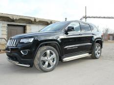Защита переднего бампера на Jeep Grand Cherokee фото 13