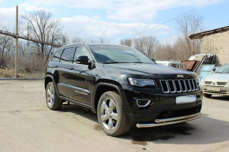 Защита переднего бампера на Jeep Grand Cherokee фото 1