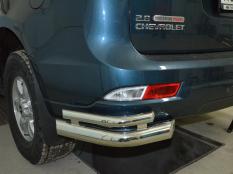Защита заднего бампера на Chevrolet Trail Blazer фото 3