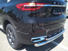 Защита заднего бампера на Haval F7 фото 5