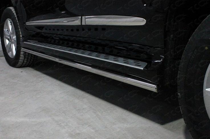 Пороги и боковые трубы на Haval H9 фото 1