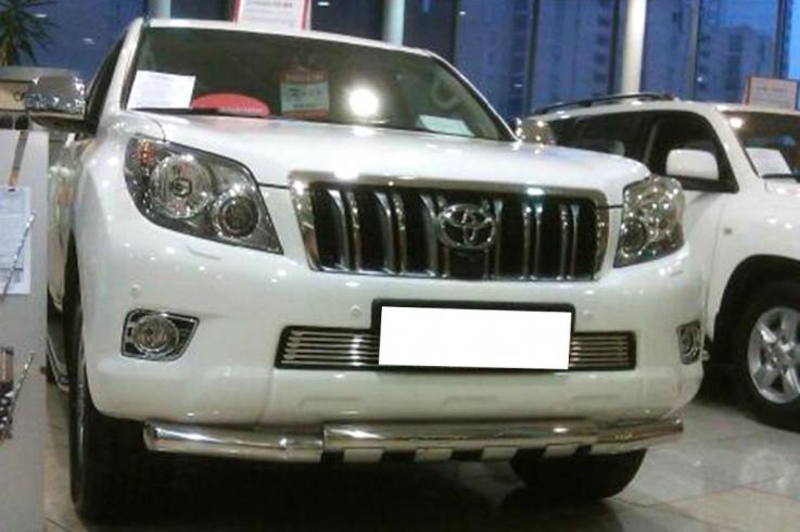 Защита переднего бампера на Toyota Land Cruiser Prado 150 фото 1