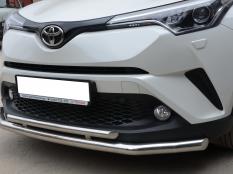Защита переднего бампера на Toyota C-HR фото 3