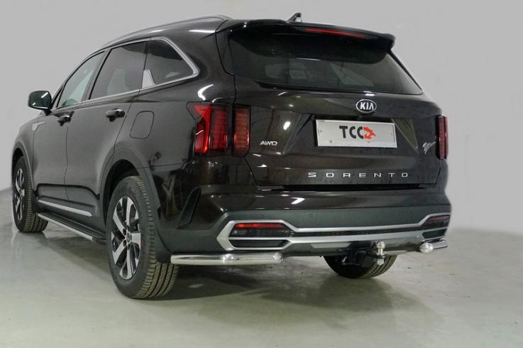 Защита заднего бампера на Kia Sorento фото 1