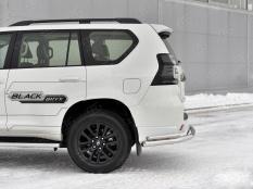 Защита заднего бампера на Toyota Land Cruiser Prado Black Onyx фото 16