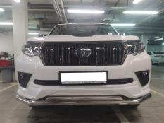 Защита переднего бампера на Toyota Land Cruiser Prado Black Onyx фото 7