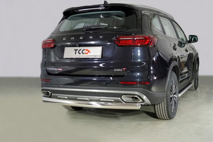 Защита заднего бампера на Chery Tiggo 8 Pro фото 1