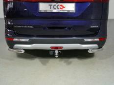 Защита заднего бампера на Kia Carnival фото 5