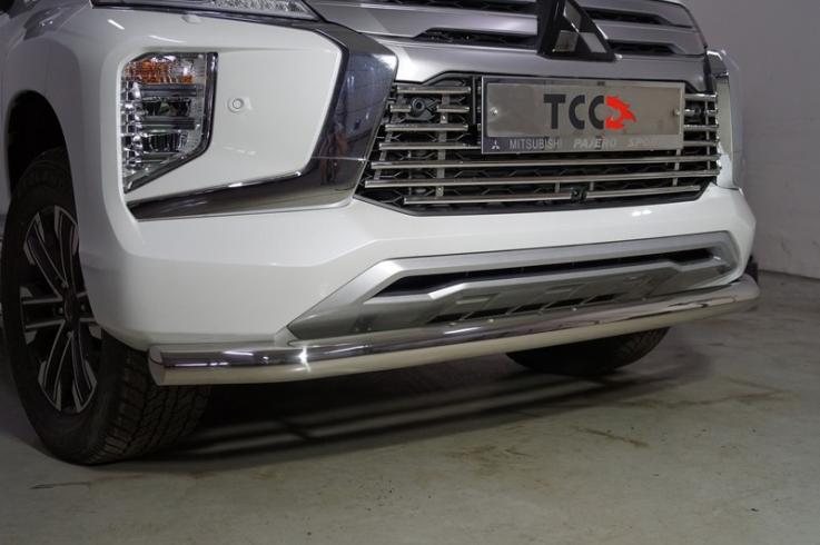 Защита переднего бампера на Mitsubishi Pajero Sport фото 1