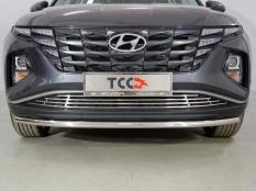 Защита переднего бампера на Hyundai Tucson фото 4