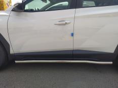 Пороги и боковые трубы на Hyundai Tucson фото 8