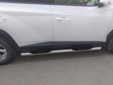 Пороги и боковые трубы на Hyundai Tucson фото 5