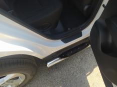 Пороги и боковые трубы на Hyundai Tucson фото 6