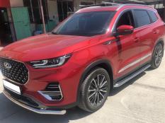 Защита переднего бампера на Chery Tiggo 8 Pro фото 4