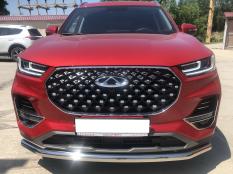 Защита переднего бампера на Chery Tiggo 8 Pro фото 5