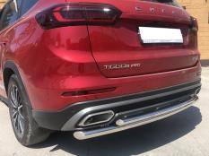 Защита заднего бампера на Chery Tiggo 8 Pro фото 4