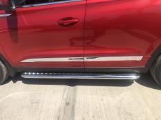Пороги и боковые трубы на Chery Tiggo 8 Pro фото 11