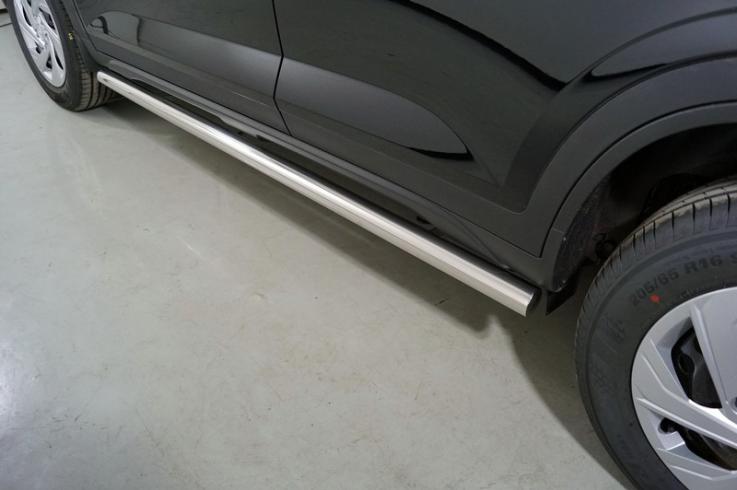 Пороги и боковые трубы на Hyundai Creta фото 1