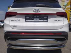 Защита заднего бампера на Hyundai Santa Fe фото 5