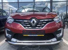 Защита переднего бампера на Renault Kaptur фото 5