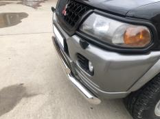 Защита переднего бампера на Mitsubishi Pajero Sport фото 6