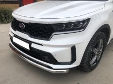 Защита переднего бампера на Kia Sorento фото 7
