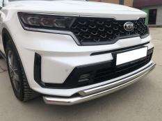 Защита переднего бампера на Kia Sorento фото 6