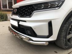 Защита переднего бампера на Kia Sorento фото 6