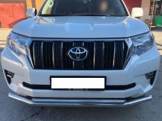 Защита переднего бампера на Toyota Land Cruiser Prado 150 фото 6