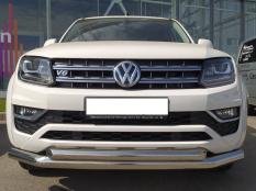 Защита переднего бампера на Volkswagen Amarok фото 5