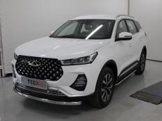 Пороги и боковые трубы на Chery Tiggo 7 Pro фото 3