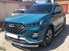 Защита переднего бампера на Chery Tiggo 7 Pro фото 4