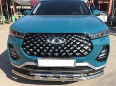 Защита переднего бампера на Chery Tiggo 7 Pro фото 4