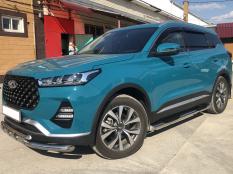 Защита переднего бампера на Chery Tiggo 7 Pro фото 5